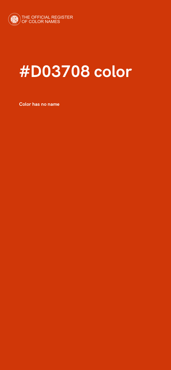 #D03708 color image