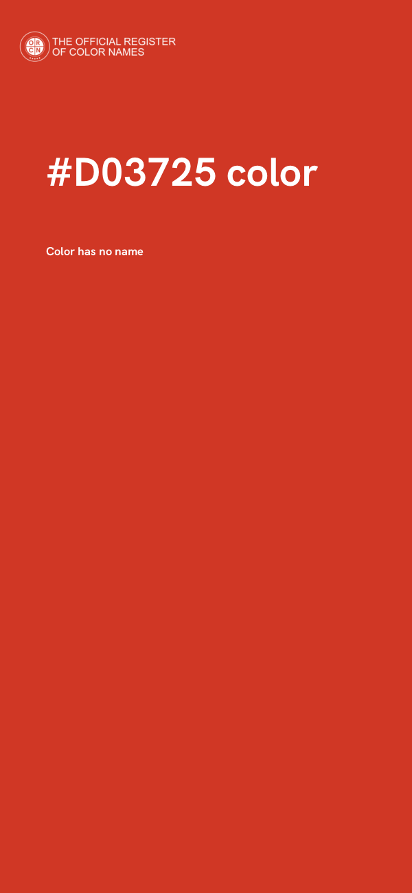 #D03725 color image