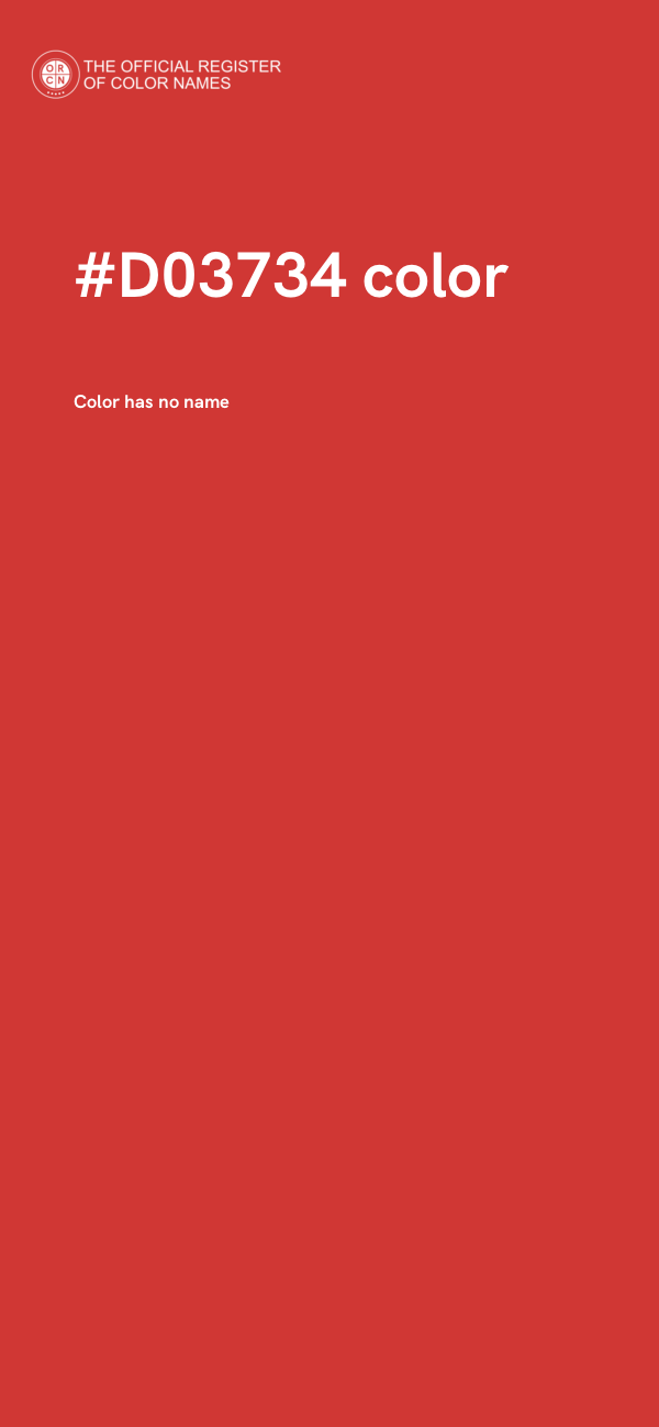 #D03734 color image