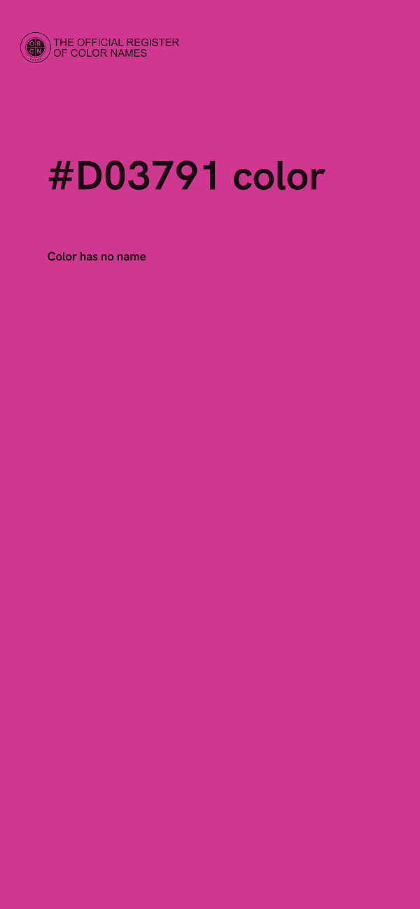 #D03791 color image
