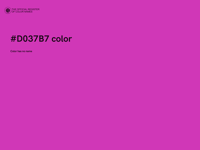 #D037B7 color image