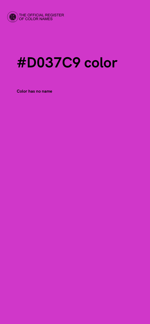 #D037C9 color image