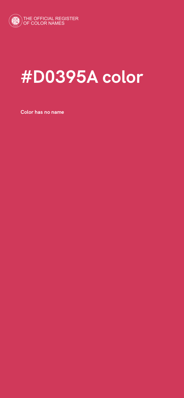 #D0395A color image