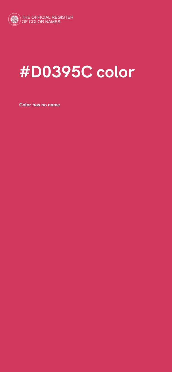 #D0395C color image