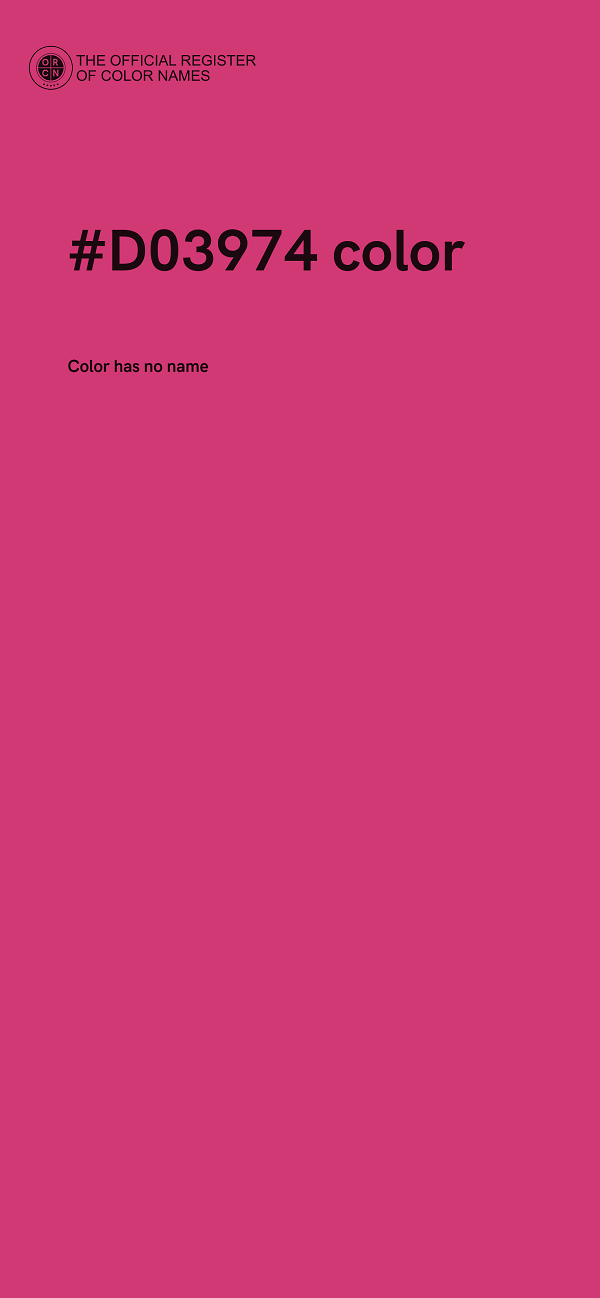 #D03974 color image