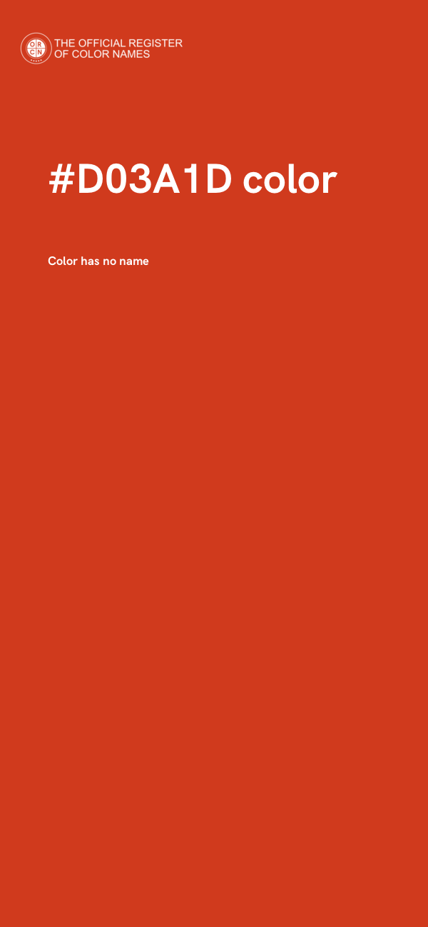 #D03A1D color image