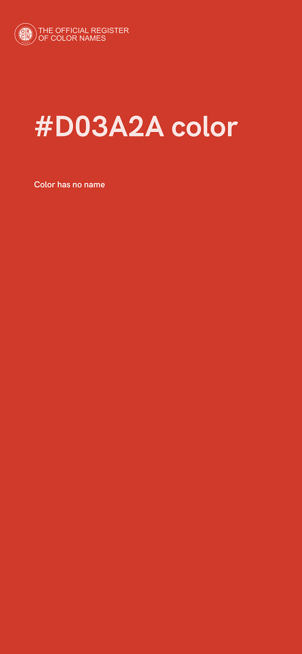 #D03A2A color image