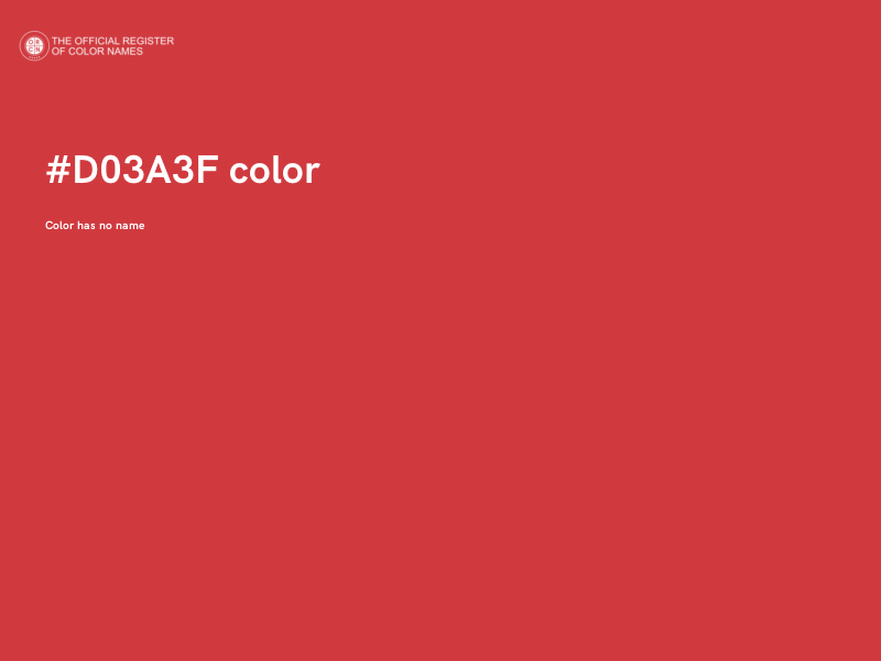 #D03A3F color image
