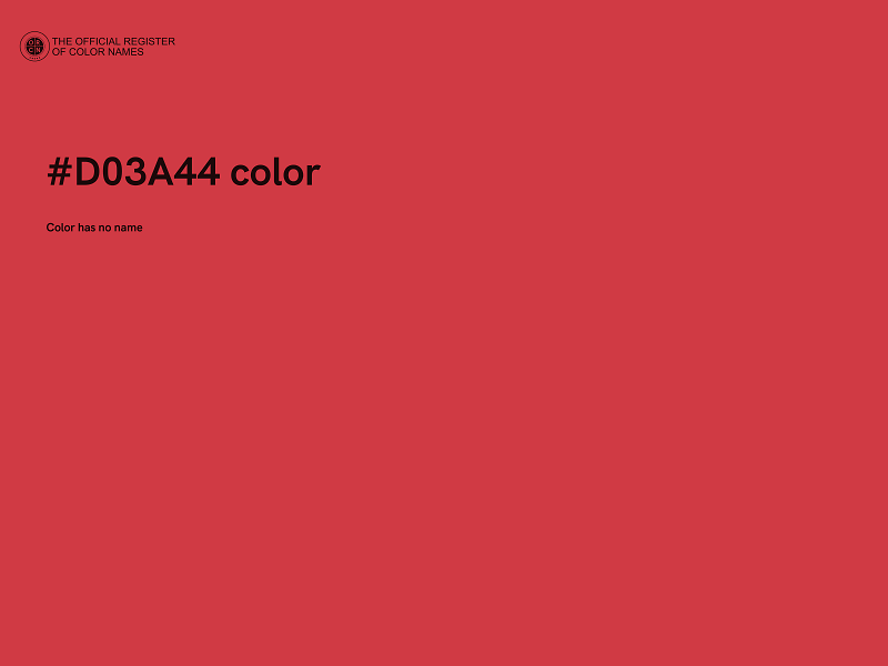 #D03A44 color image