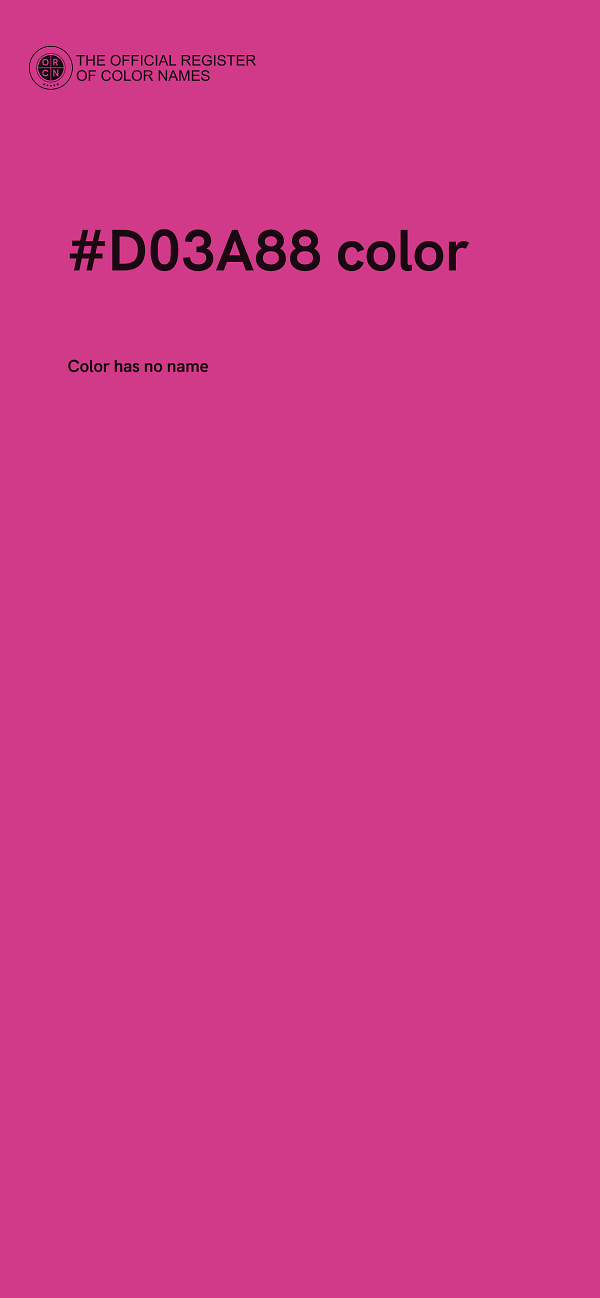 #D03A88 color image