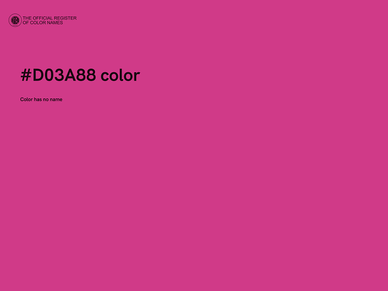 #D03A88 color image
