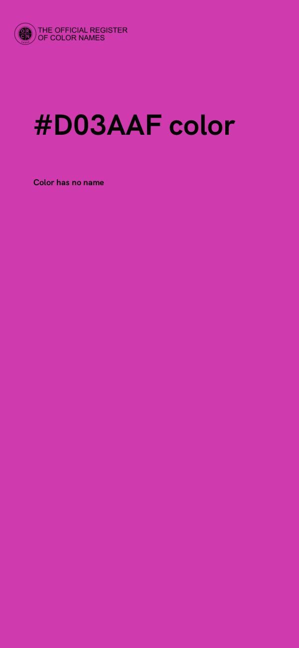 #D03AAF color image
