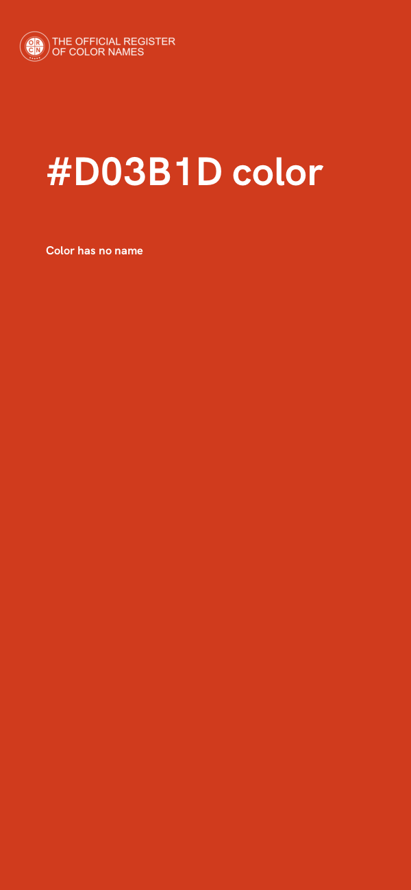 #D03B1D color image