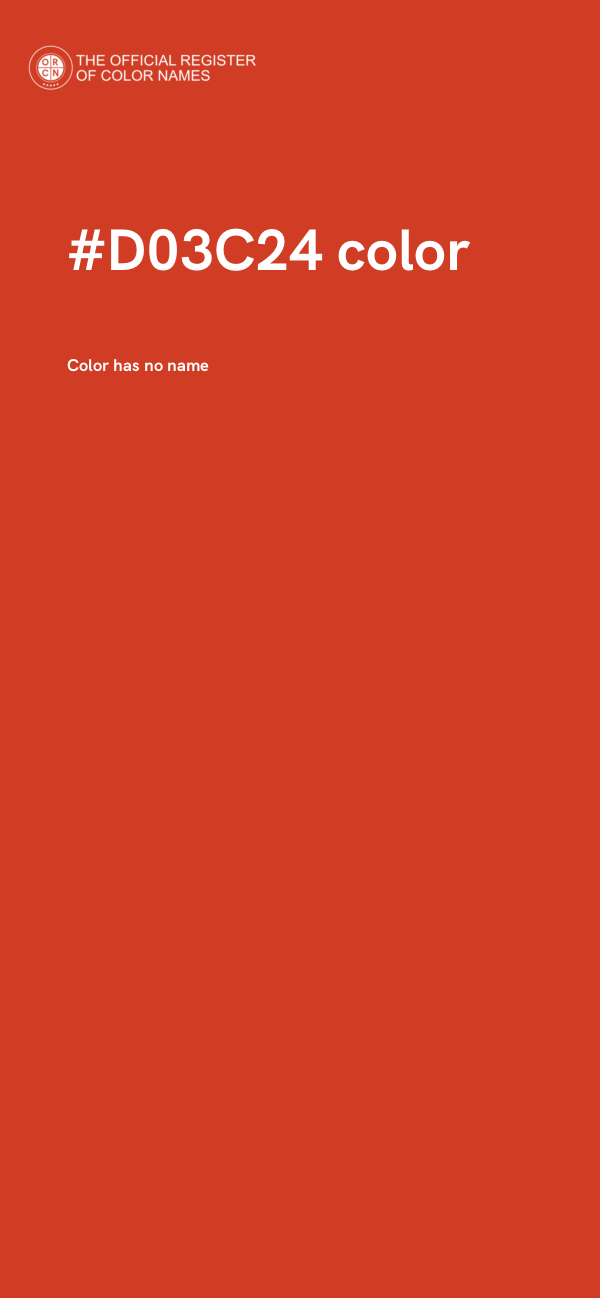#D03C24 color image