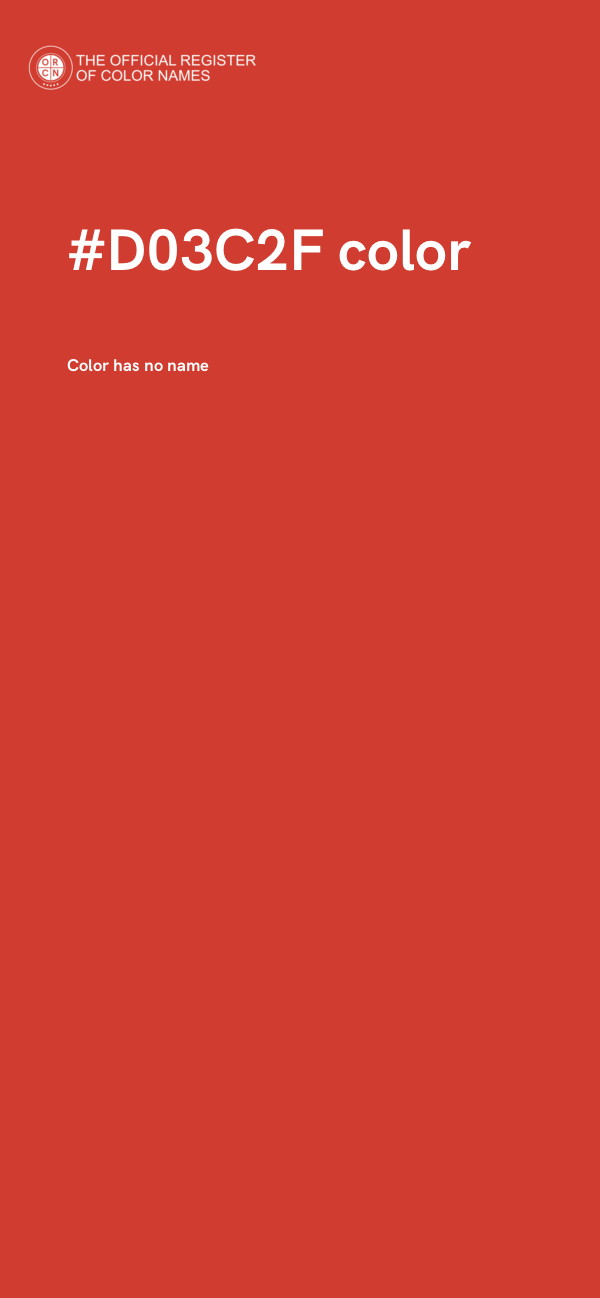#D03C2F color image