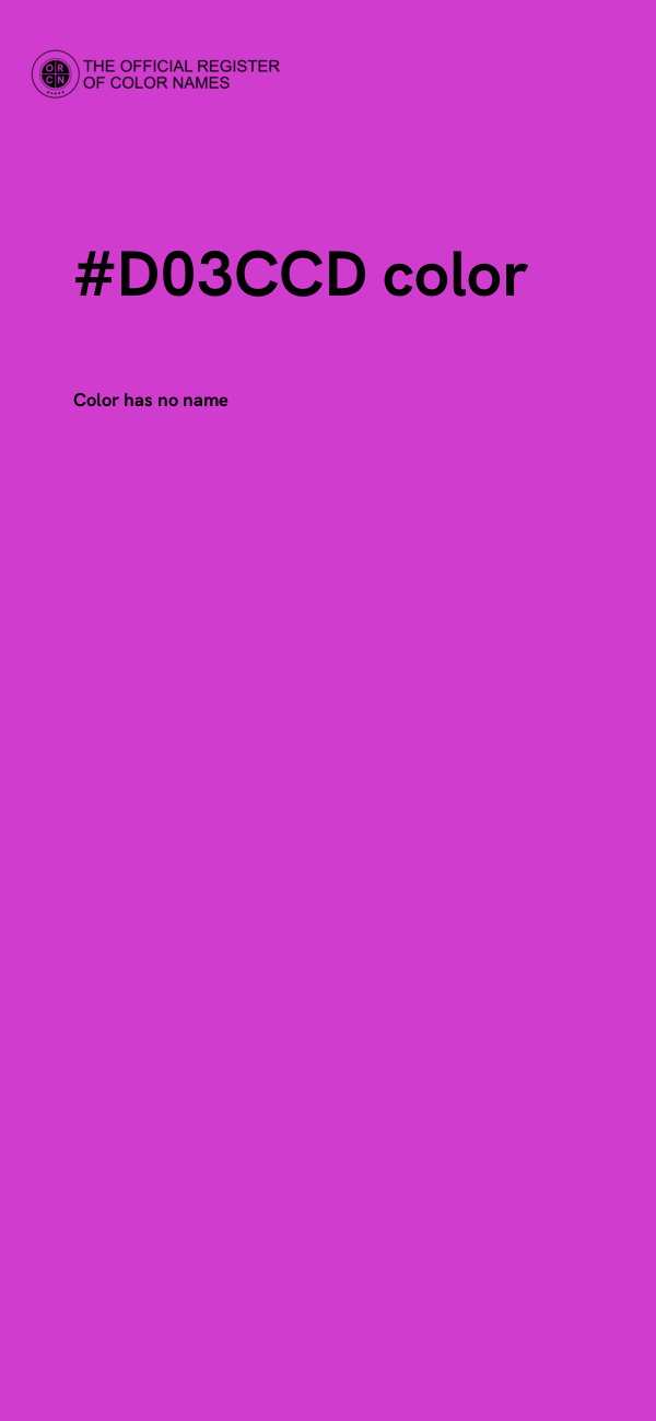#D03CCD color image