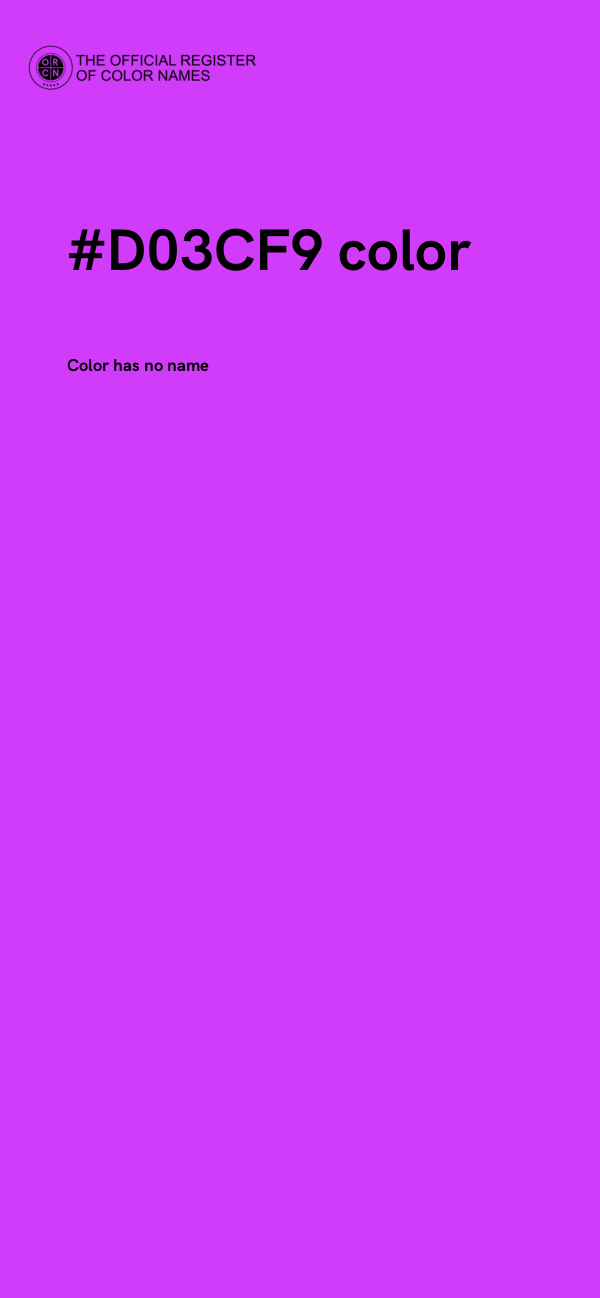 #D03CF9 color image