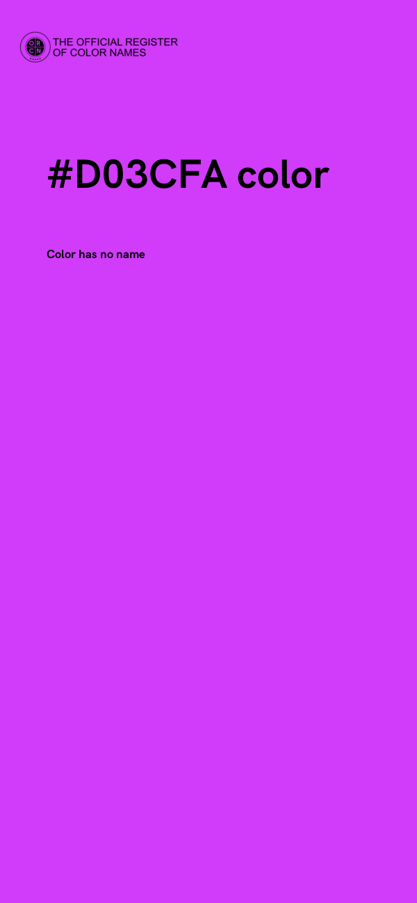 #D03CFA color image