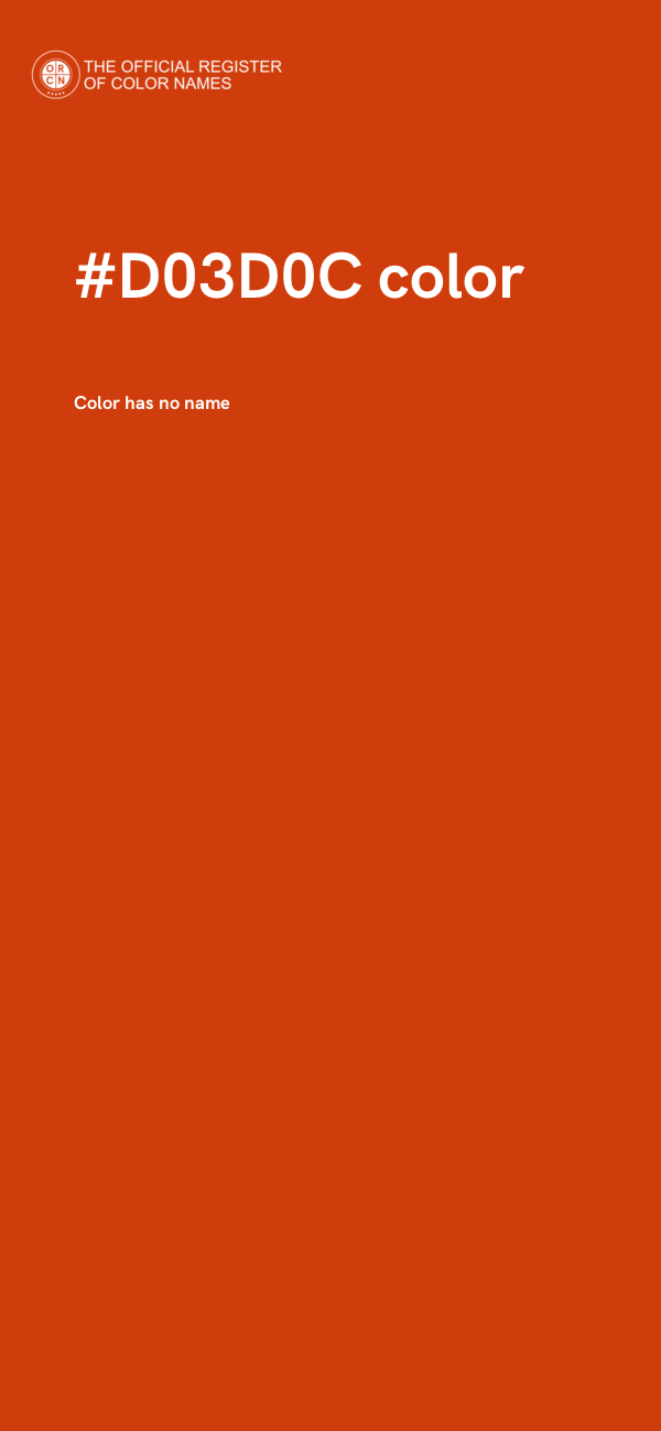 #D03D0C color image