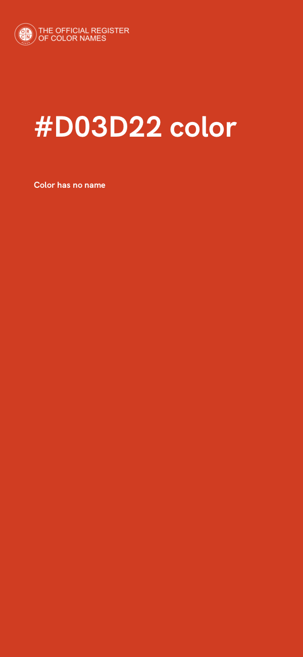 #D03D22 color image