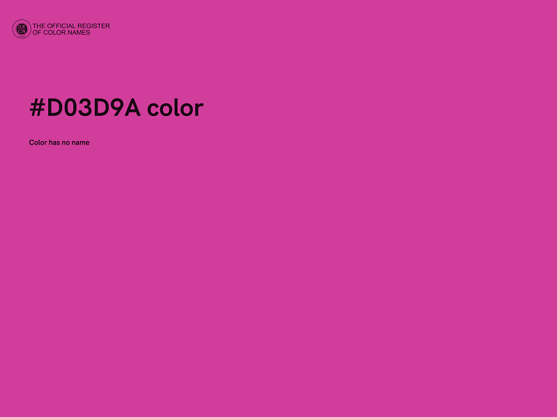 #D03D9A color image