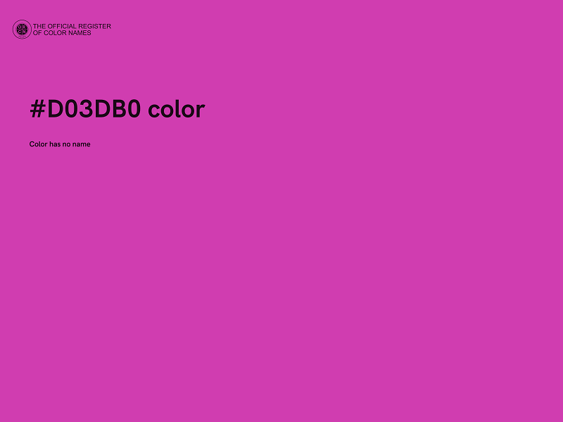 #D03DB0 color image