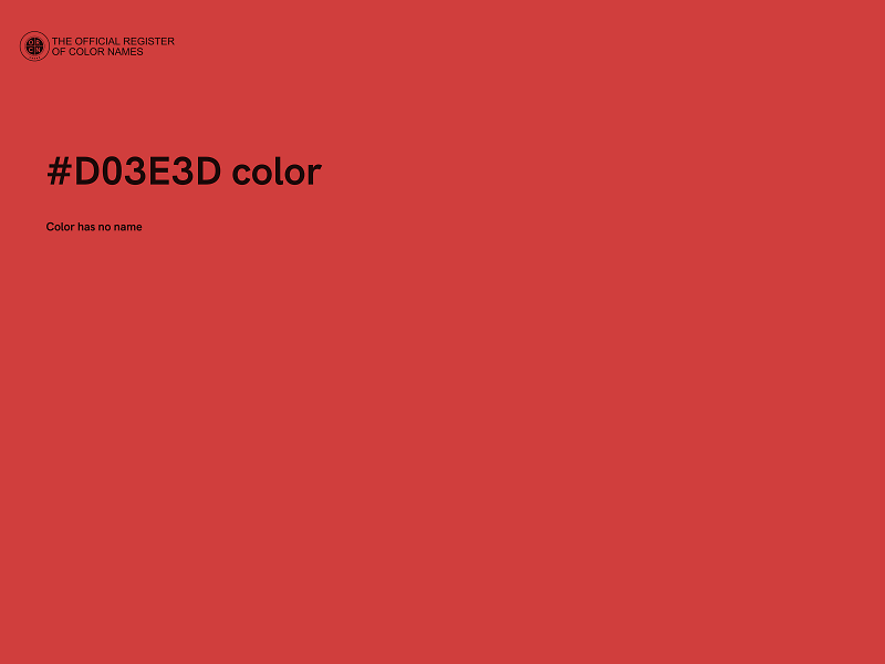 #D03E3D color image