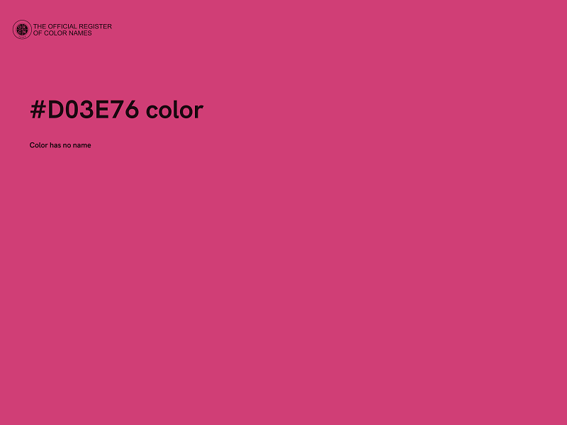 #D03E76 color image