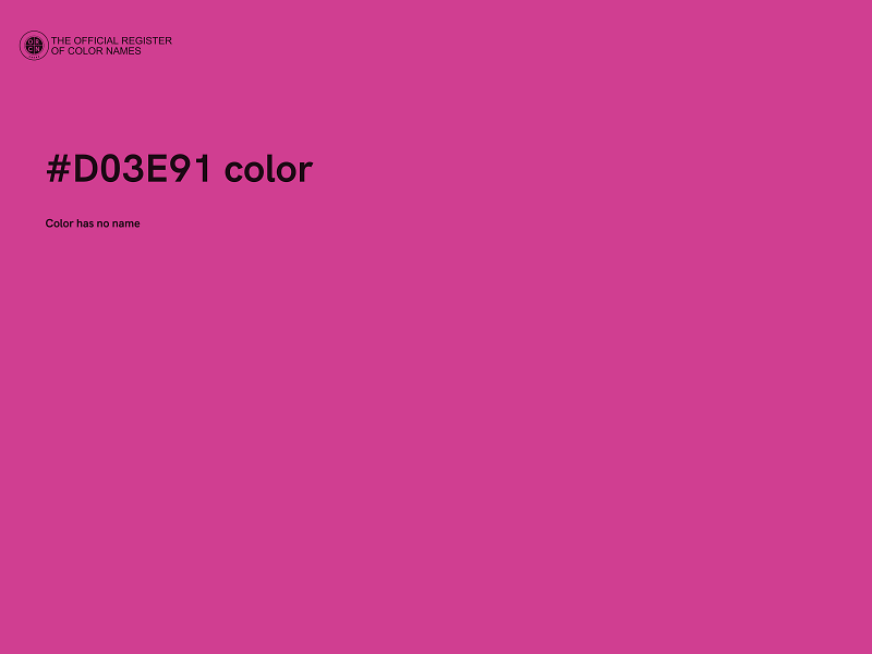 #D03E91 color image