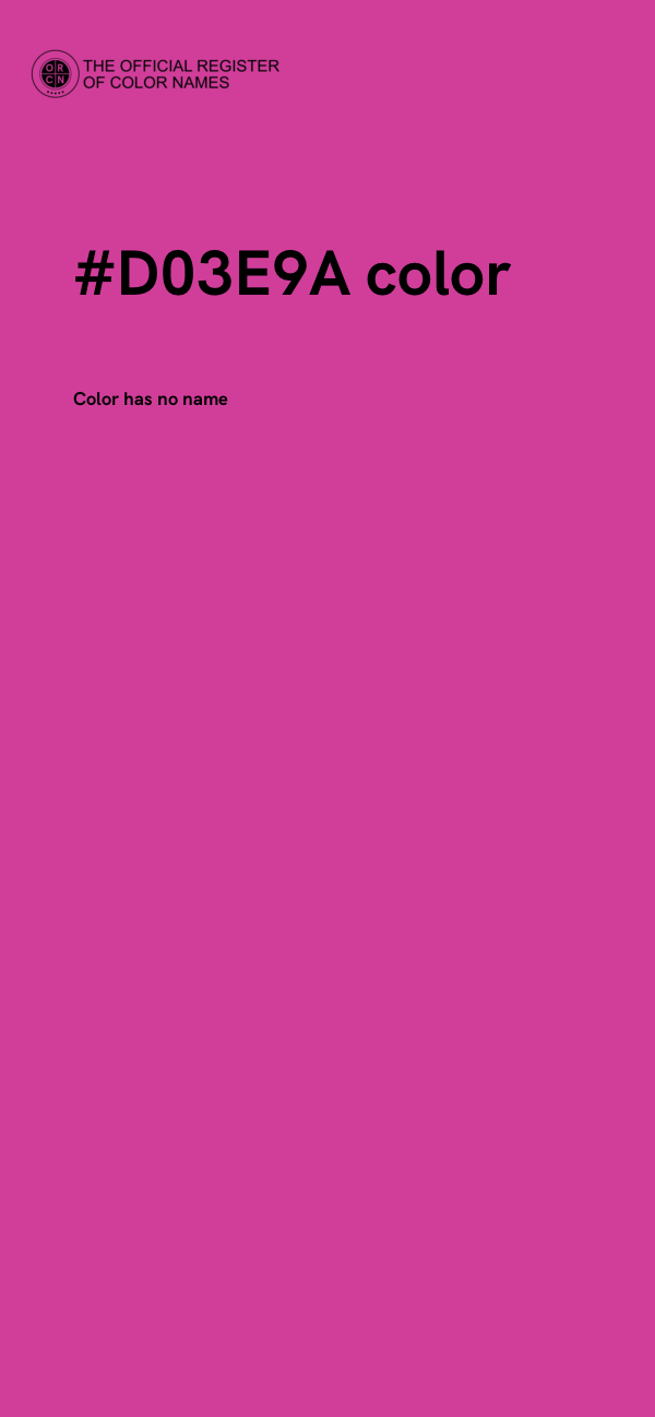 #D03E9A color image