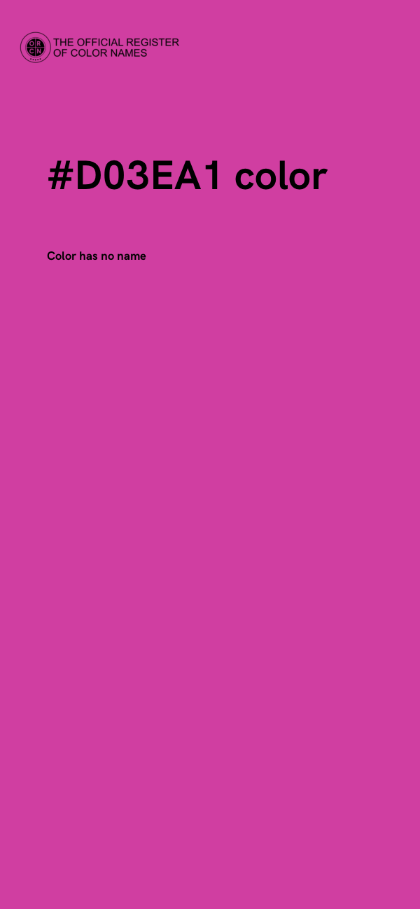 #D03EA1 color image