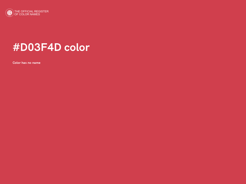 #D03F4D color image