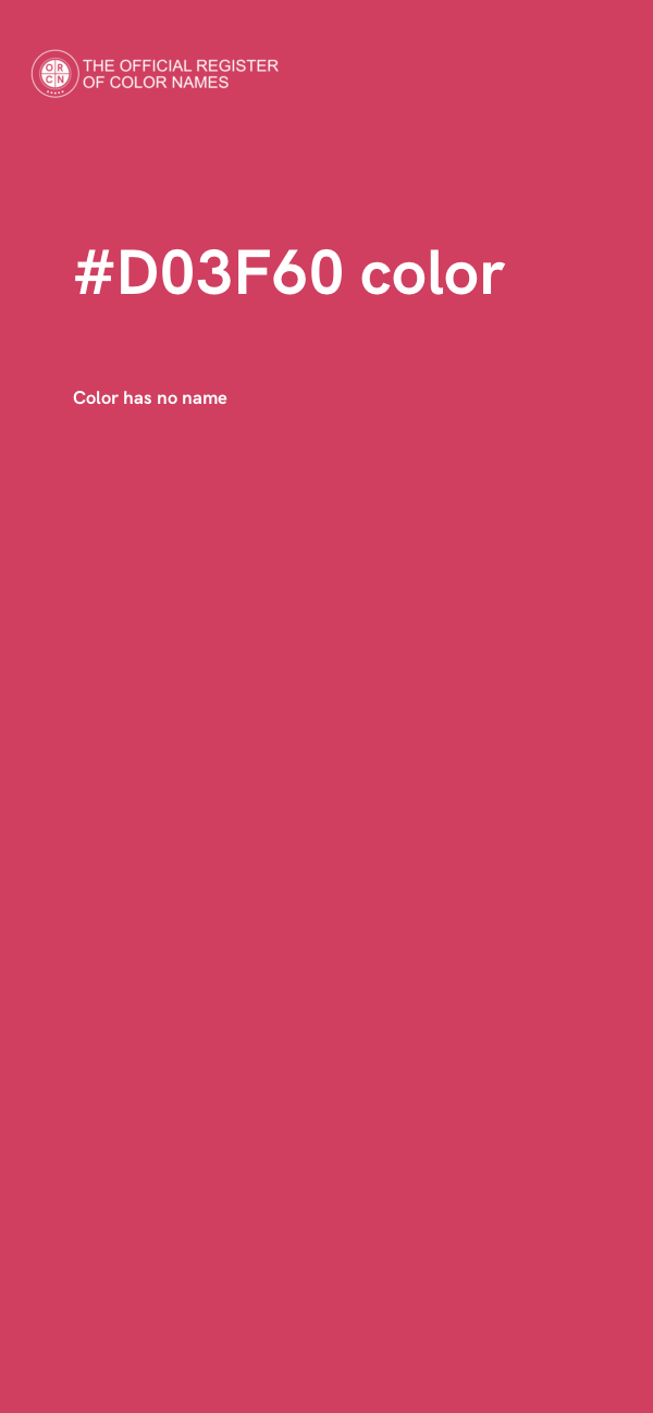 #D03F60 color image