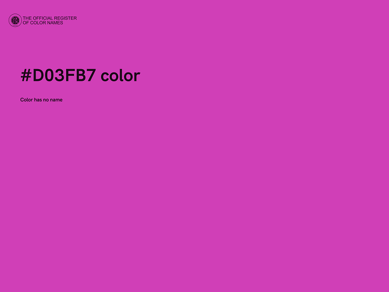 #D03FB7 color image