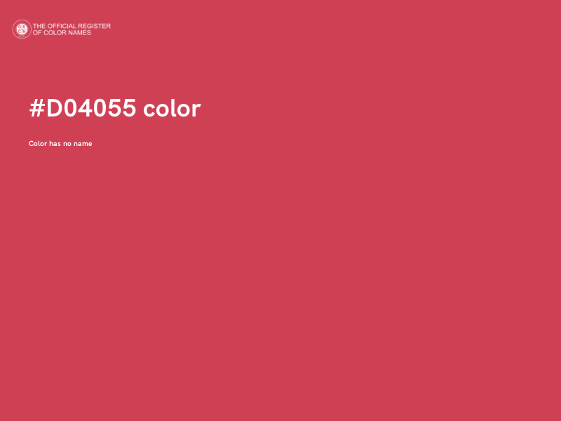 #D04055 color image