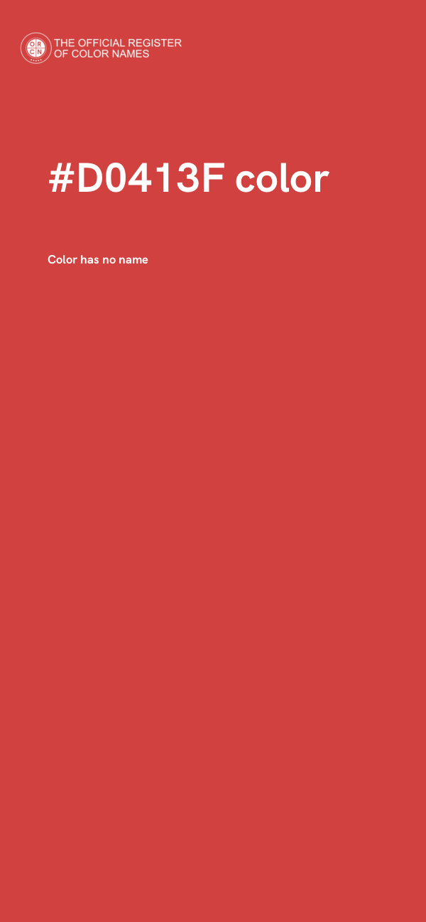 #D0413F color image