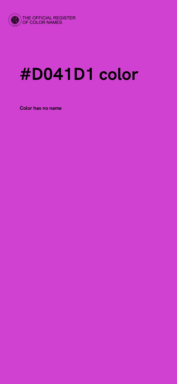 #D041D1 color image