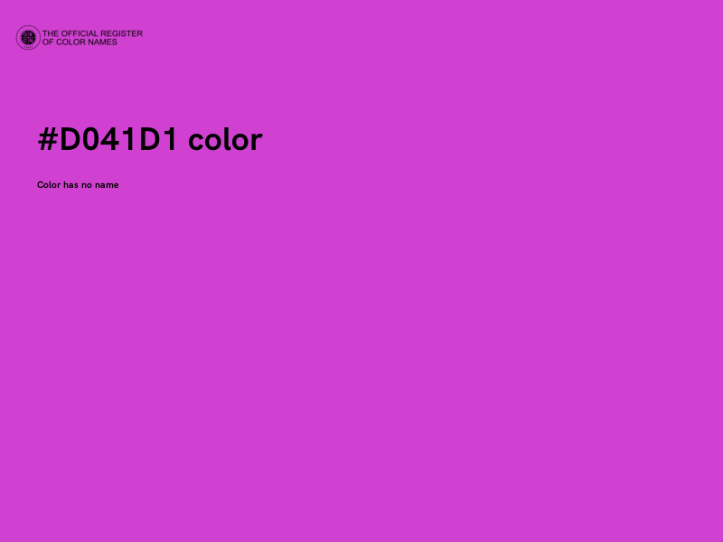 #D041D1 color image