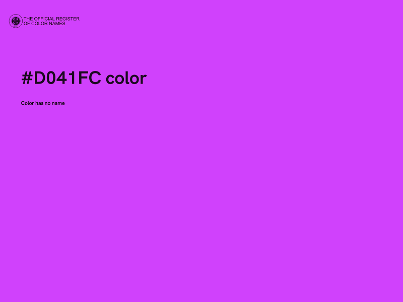 #D041FC color image