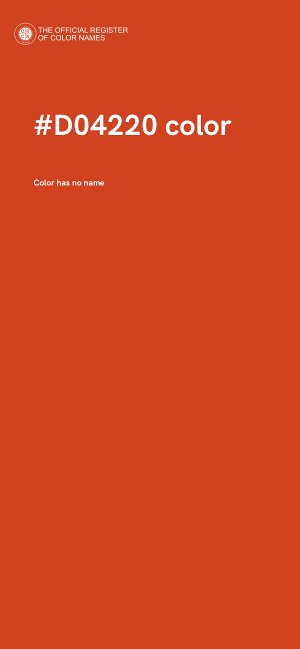 #D04220 color image
