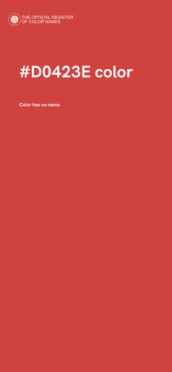 #D0423E color image