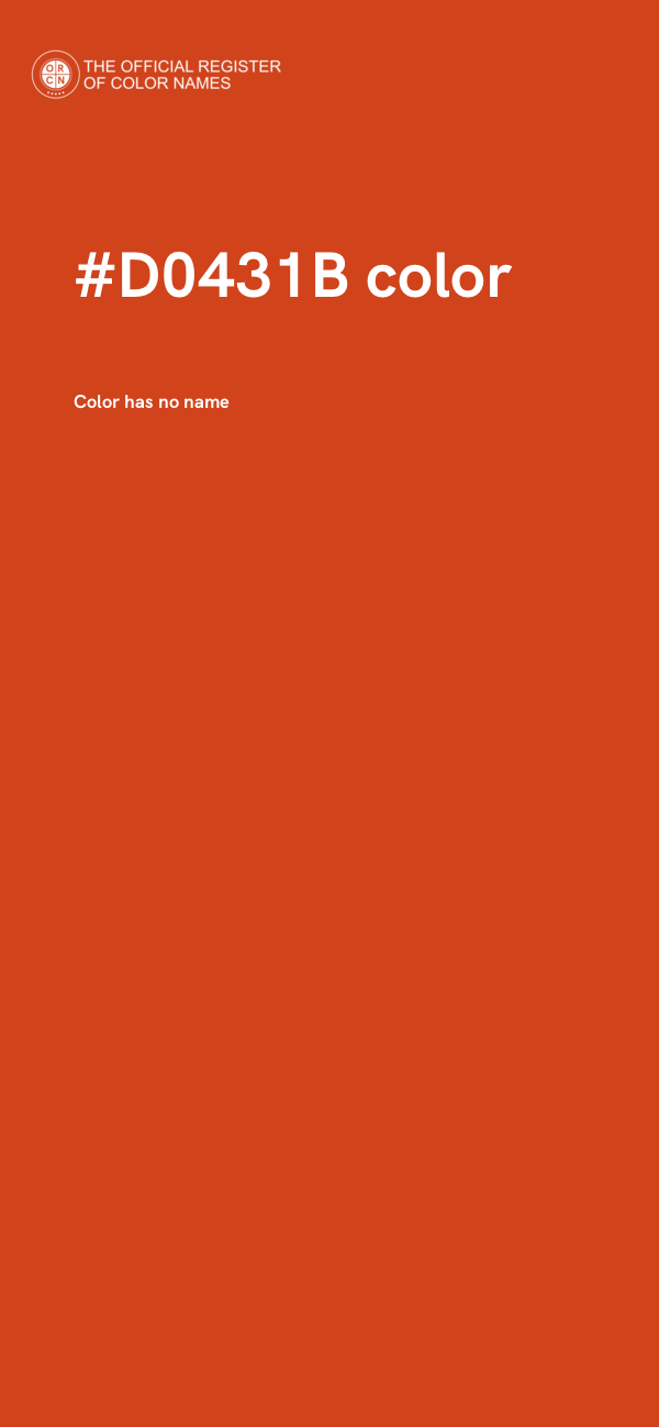 #D0431B color image