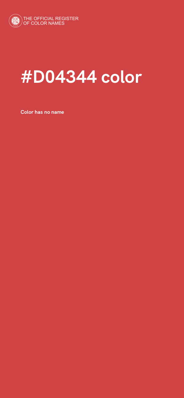 #D04344 color image