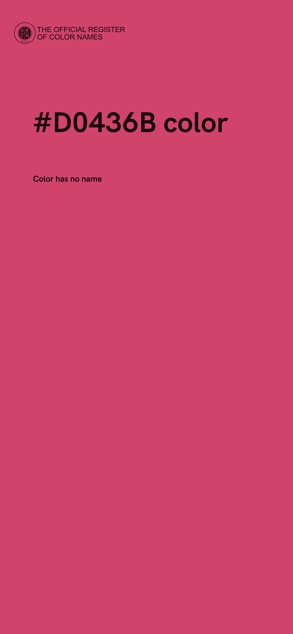 #D0436B color image
