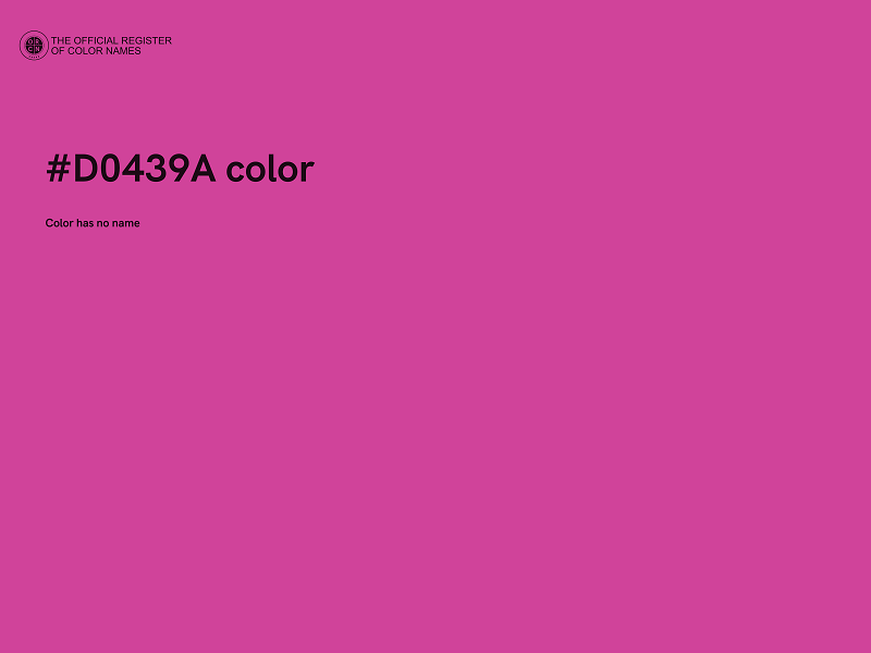 #D0439A color image