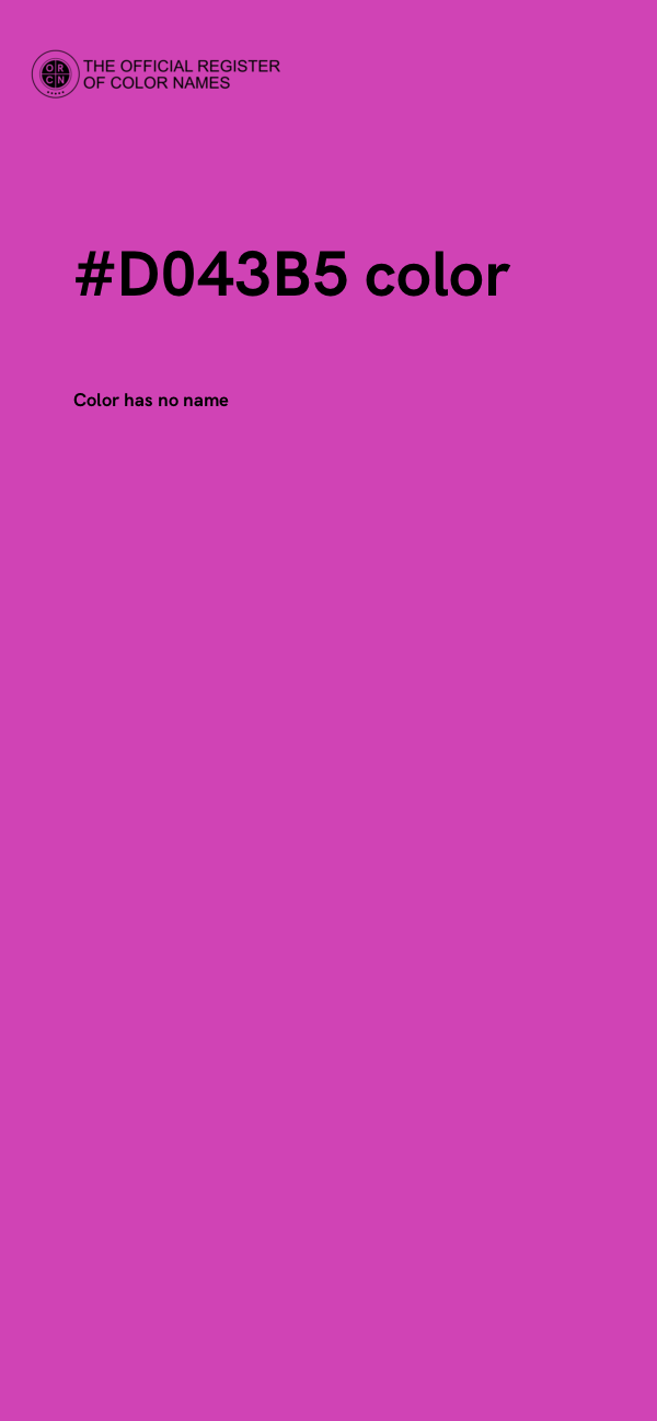 #D043B5 color image