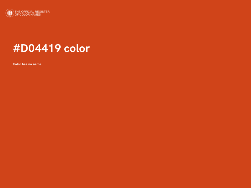#D04419 color image