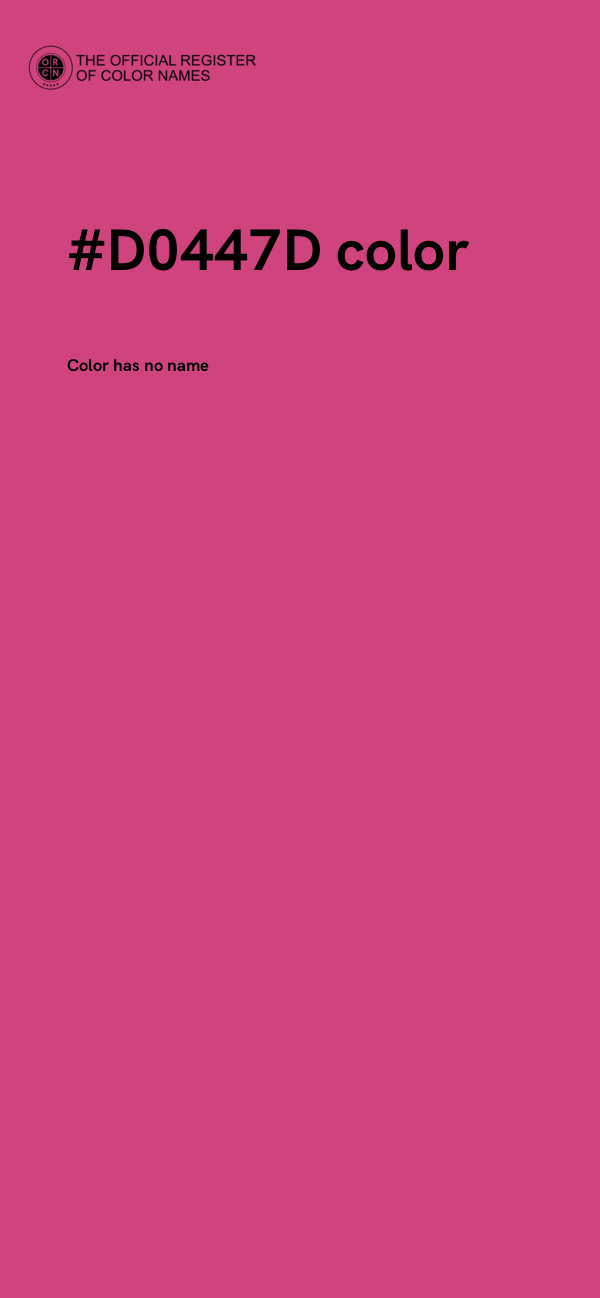 #D0447D color image