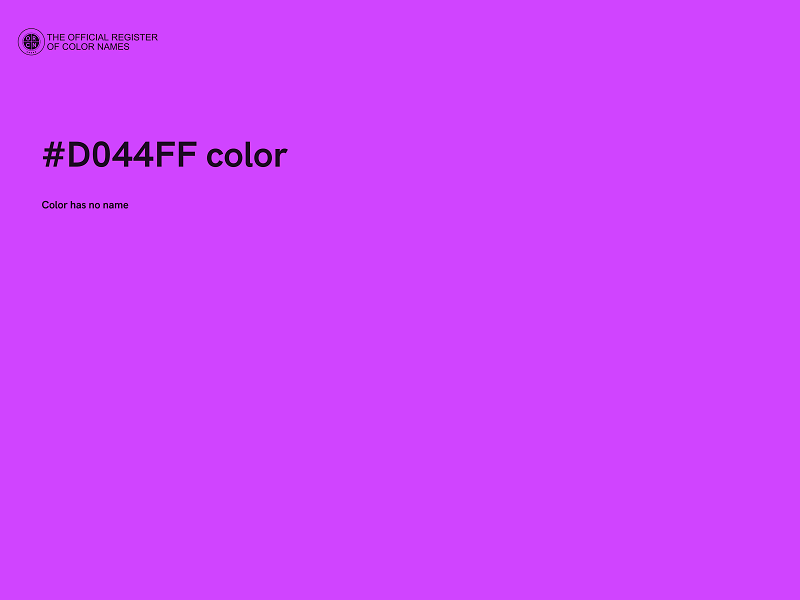 #D044FF color image