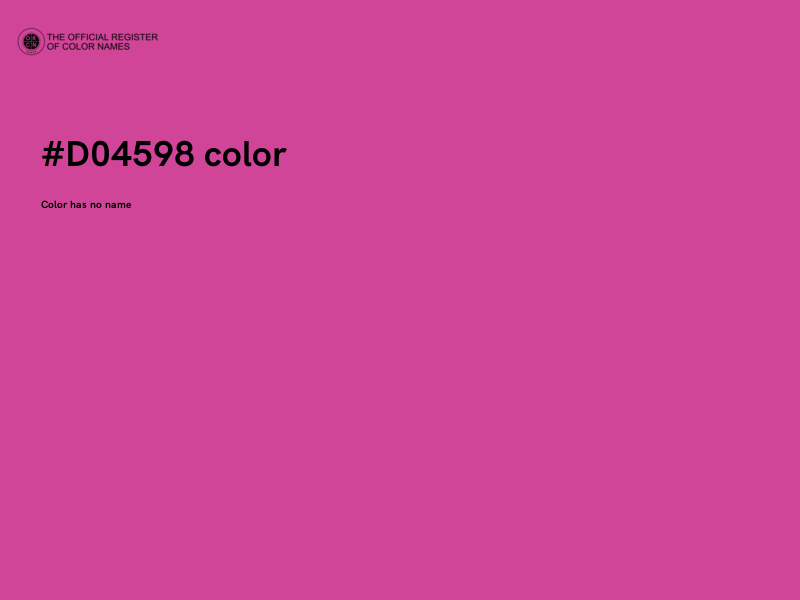#D04598 color image